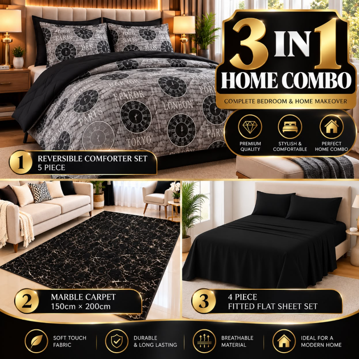 3in1 Luxury Home Combo (Queen size)